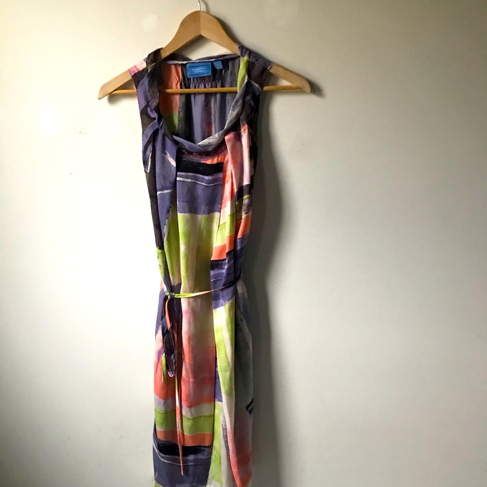 Vera Wang Jewel Accent Sleeveless Dress XS‎